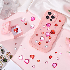 16 шт. 16 стиля наклейки из акриловых страз в виде лица и сердца&nbsp;AJEW-SP0001-94