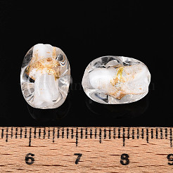 Ручной работы золотые и серебряные шарики фольги стекла FOIL-N030-02I