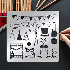 Трафареты для резки штампов из нержавеющей стали в стиле ретро DIY-WH0279-106