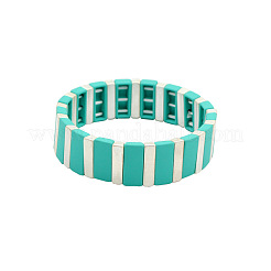 Bracelets extensibles rectangulaires en alliage à perles&nbsp;FS-WGFC15B-05