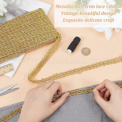 Плетеные кружевные ленты из полиэстера&nbsp;OCOR-WH0060-73A