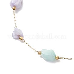 Браслеты из ракушек и звеньев нержавеющей стали 304 для женщин&nbsp;BJEW-JB12378