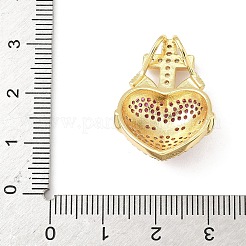 Латунные микропаве прозрачные подвески с фианитом&nbsp;KK-B141-33G