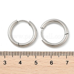 Фурнитура для сережек-колец Huggie Hoop из нержавеющей стали 304&nbsp;STAS-I097-051B