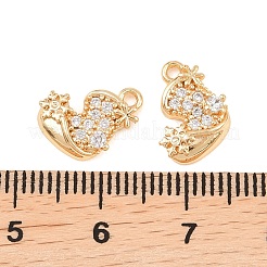 Pendentifs de noël en laiton micro pave zircone cubique&nbsp;KK-L261-15B-G01