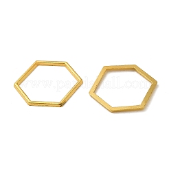 合金フレームコネクター  六角  ゴールドカラー  18x20x1mm&nbsp;PALLOY-E446-06B-G