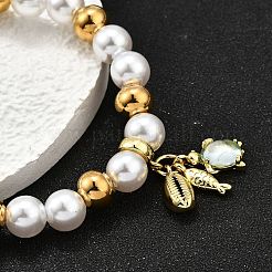 Латунь браслеты простирания BJEW-C098-07C