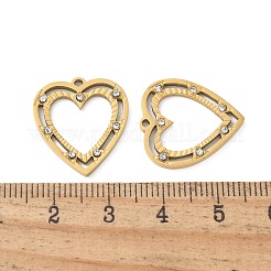 Подвески из нержавеющей стали 304 со стразами&nbsp;STAS-Z122-50G