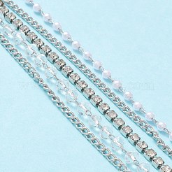 Farfalla con orecchini a polsino in strass di cristallo con nappa lunga&nbsp;EJEW-I262-01S