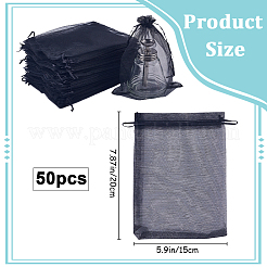 50 шт. большие мешочки из органзы OP-SP0001-03C-02