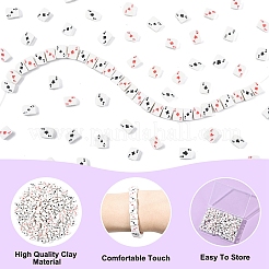 200шт бусины из полимерной глины ручной работы&nbsp;CLAY-YW0002-62