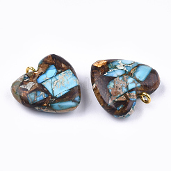 Собранные бронзитовые и имперские яшмовые подвески&nbsp;G-T111-04E