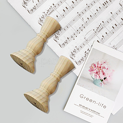 Bougeoir en bois non teint&nbsp;DIY-WH0182-26