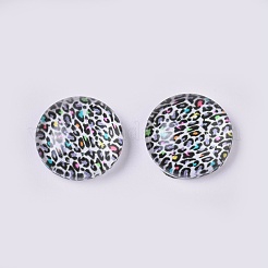 Cabochons di vetro&nbsp;LS-GLAA-WH0015-09C