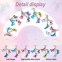 2 комплект брелоков из эмалевого сплава с печатным рисунком KEYC-OC0001-29