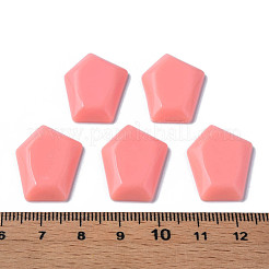 オペークアクリルカボション  五角形  ライトコーラル  23.5x18x4mm  約450個/500g&nbsp;MACR-S373-142-A08
