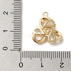 Латунные микро проложить кубического циркония подвески ZIRC-P114-11G