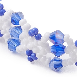 Bracciali di perline di vetro fatti a mano per le donne&nbsp;BJEW-MZ00133-01