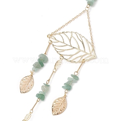 Латунные подвески в виде полых листьев HJEW-TA00273