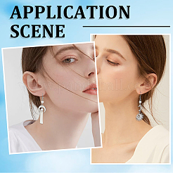 300 шт. крючки для сережек из нержавеющей стали 304 STAS-SP0001-34