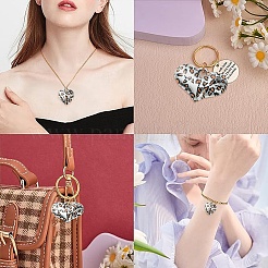 8шт 2 цвета акриловые подвески&nbsp;OACR-YW0002-55