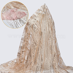 ポリエステルパイル生地  ウェディングドレスアクセサリー  湯通しアーモンド  2000x1720x0.5mm&nbsp;AJEW-WH0481-581B