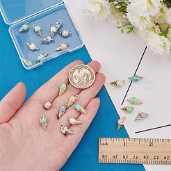 24шт 8 стиля подвески из цинкового сплава с эмалью&nbsp;FIND-AR0006-09