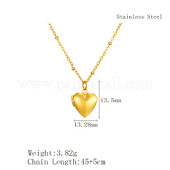 Простые ожерелья из нержавеющей стали с подвеской в виде сердца для женщин на каждый день FK1092