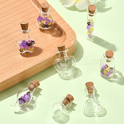 16 шт. 8 стиля мини-контейнеры для бутылок из боросиликатного стекла&nbsp;BOTT-YW0001-03