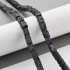 Бусы из натуральной лавы G-H303-C06