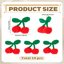 10 шт. крючком 3d вишневый орнамент аксессуары&nbsp;DIY-LP0003-74