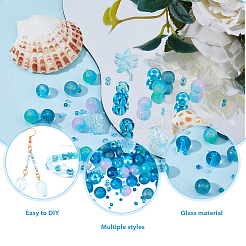 3 пакетик стеклянных бусин&nbsp;GLAA-DC0001-37B