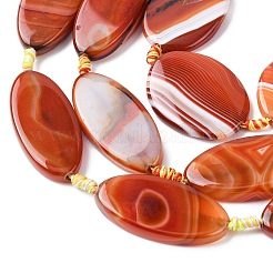 Натуральные полосатые агатовые бусы&nbsp;G-P605-F01-01