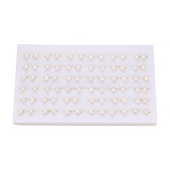 Серьги-гвоздики из латуни и натурального жемчуга&nbsp;PEAR-N020-WX09