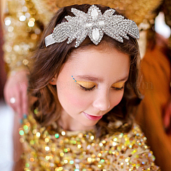 Повязки на голову с цветочными стразами PHAR-WH0020-05A