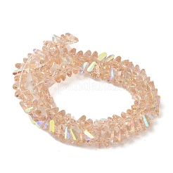 Chapelets de perles en verre transparente  &nbsp;EGLA-P061-04B-AB02