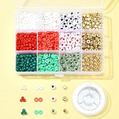 Рождественские браслеты из акрила и ccb из пластика DIY-FS0006-22