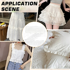 7.5 ярд хлопковой кружевной ленты с вышивкой в виде клубники и банта&nbsp;OCOR-FG0002-53B