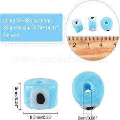Бусины ручной работы сглаз лэмпворк бусины прядки&nbsp;LAMP-NB0001-49A