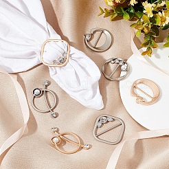 8 шт. 8 пряжки-слайдеры из сплава смолы с имитацией жемчуга JEWB-GA0004-76