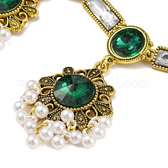 Комплект ювелирных украшений из сплава с цветами в богемном стиле SJEW-H076-03AG