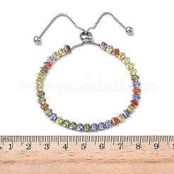 Tennisarmbänder aus 304 Edelstahl mit Pavé-Fassung und Zirkonia&nbsp;BJEW-G754-03P-05