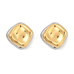 Orecchini a bottone in acciaio inossidabile 304&nbsp;EJEW-U045-04D-GP
