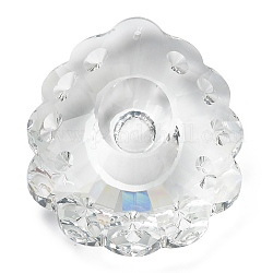 Vetro trasparente grandi ciondoli, sfaccettato, ciondoli a goccia, per lampadari pendenti in cristallo, chiaro, 87x70x24.5mm, Foro: 1.8 mm