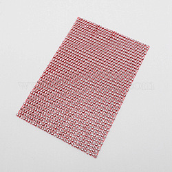 Red de rhinestone de elasticidad plástica, diy accesorios, accesorios de decoración del festival, marrón, 183x122x2.5mm