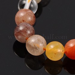 Naturstein Perlen Stränge, Runde, gemischte Stein, 6 mm, Bohrung: 1 mm, ca. 68 Stk. / Strang, 16 Zoll