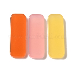 Cabochons d'acétate de cellulose (résine), rectangle, couleur mixte, 43x15x5mm