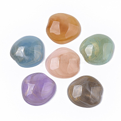 Акриловый кабошоны, два тона, Стиль имитация драгоценных камней, разноцветные, 22.5x22x7 мм