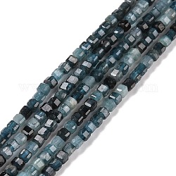 Chapelets de perles en tourmaline naturelle, facette, cube, 2.5x2.5x2.5mm, Trou: 0.5mm, Environ 186~188 pcs/chapelet, 15.16~15.35 pouce (38.5~39 cm)