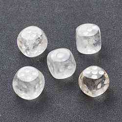 Cabochons en cristal de quartz naturel, cabochons en cristal de roche, dés, 15x15x15mm